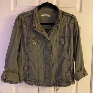 Maurices Cropped Military Jacket
